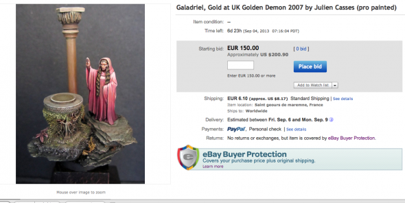 Galadriel : Gold GD UK 2007 on Ebay !