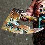 Painting a Nurgle axe